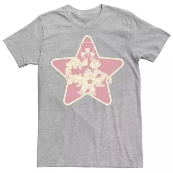 Мужская футболка Cartoon Network Steven Universe с гранатом и аметистом с жемчугом Steven Group Shot Licensed Character