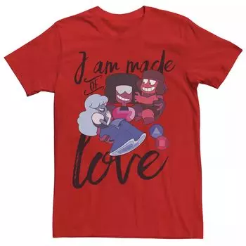 Мужская футболка Cartoon Network Steven Universe «Я создана из любви», Красная Licensed Character, красный