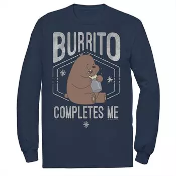 Мужская футболка Cartoon Network We Bare Bears Burrito Completes Me Licensed Character
