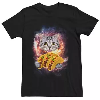 Мужская футболка Cat Taco Explosion Licensed Character, черный