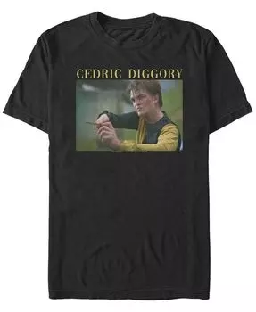 Мужская футболка Cedric Diggory с короткими рукавами и круглым вырезом Fifth Sun, черный