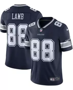 Мужская футболка ceedee lamb dallas cowboys vapor limited Nike, синий