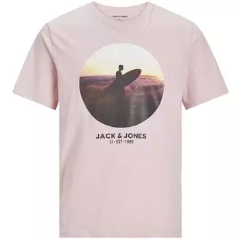Мужская футболка целлокс Jack & Jones, розовый