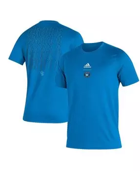 Мужская футболка charlotte fc blue creator club adidas, синий