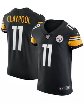 Мужская футболка chase claypool black pittsburgh steelers vapor elite player Nike, черный