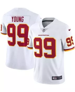Мужская футболка chase young white washington football team vapor limited Nike, белый