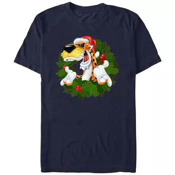 Мужская футболка Cheetos Christmas Chester с рисунком Licensed Character, темно-синий