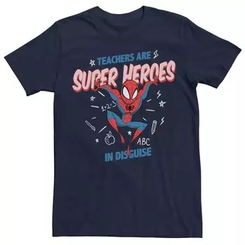 Мужская футболка «Человек-паук: учителя — супергерои» Marvel