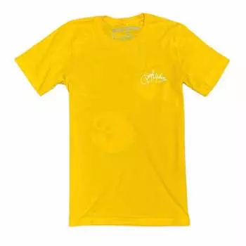Мужская футболка Cherry Script в золоте Pink + Dolphin, золотой