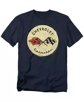 Мужская футболка Chevrolet Old Vette, цвет navy Logovision, синий