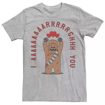 Мужская футболка Chewbacca I Argh You ко Дню святого Валентина Star Wars