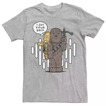 Мужская футболка Chewie C-3PO с рисунком Got Your Back Star Wars