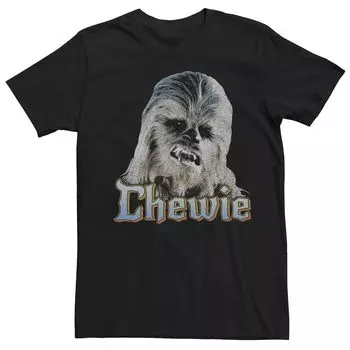 Мужская футболка Chewie Dark Portrait с изображением Звездных войн Licensed Character