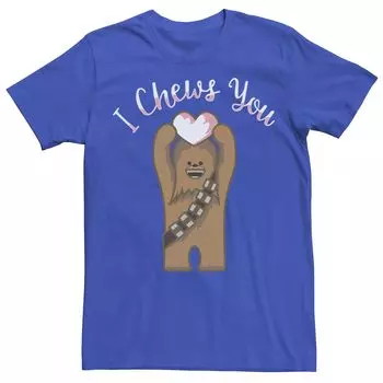 Мужская футболка Чубакка с надписью "I Chews You" на День святого Валентина, Звездные войны Star Wars