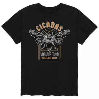 Мужская футболка Cicadas Brood X Tour Licensed Character