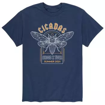 Мужская футболка Cicadas Brood X Tour Licensed Character