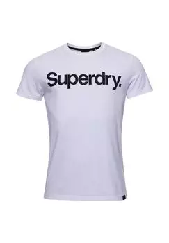 Мужская футболка - CL TEE, логотип, круглый вырез, однотонная Superdry.