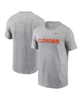 Мужская футболка Clemson Tigers Primetime Evergreen с надписью Nike, белый