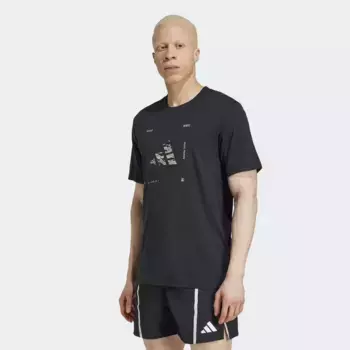 Мужская футболка Climacool Training Camo с логотипом Adidas, чёрный