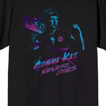 Мужская футболка Cobra Kai Never Dies Licensed Character
