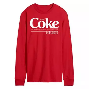 Мужская футболка Coca-Cola Drink Coke Enjoy с длинными рукавами и рисунком Licensed Character