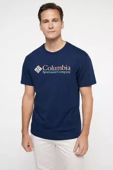 Мужская футболка Columbia CSC Basic Logo с коротким рукавом Columbia, темно-синий