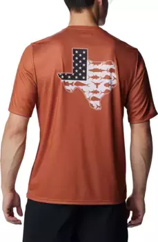 Мужская футболка Columbia Texas Longhorns Burnt Orange Terminal Tackle