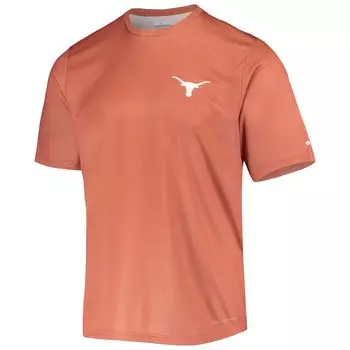 Мужская футболка Columbia Texas Orange Texas Longhorns Terminal Tackle Omni-Shade
