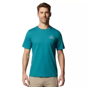 Мужская футболка Columbia Tunnel Valley, зеленый