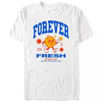 Мужская футболка Comfort Colors Forever Fresh Juice Bar с рисунком Licensed Character, белый