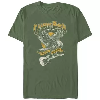 Мужская футболка Comfort Colors с плакатом фестиваля классической рок-музыки и графикой Licensed Character, цвет Moss