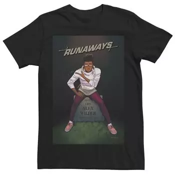 Мужская футболка Comixology Runaways Alex Wilder с обложкой комиксов и графическим рисунком Marvel