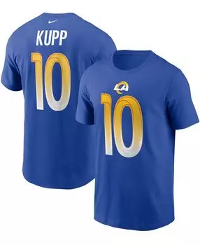 Мужская футболка Cooper Kupp Royal Los Angeles Rams с именем и номером Nike