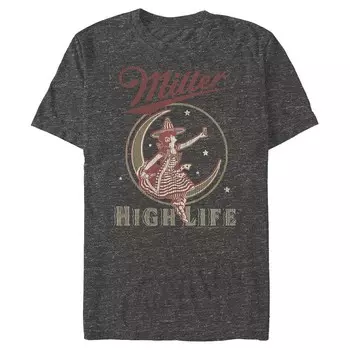 Мужская футболка Coors Light Miller Moon с рисунком Licensed Character, цвет Charcoal Heather