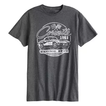 Мужская футболка Corvette 1963 Sting Ray Licensed Character