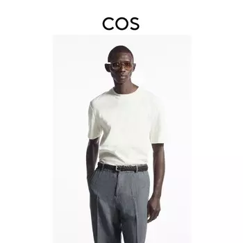 Мужская футболка Cos с круглым вырезом, белый