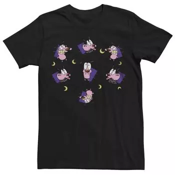 Мужская футболка Courage the Cowardly Dog со страшными выражениями Licensed Character