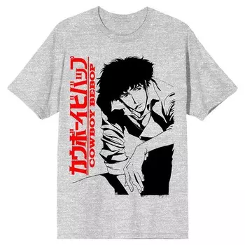 Мужская футболка Cowboy Bebop Space Cowboy Licensed Character, серый