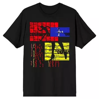 Мужская футболка Cowboy Bebop Spike Spiegel Licensed Character, черный