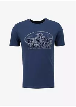 Мужская футболка Crew Neck Indigo 232 LCM 242025 BERNT INDIGO Lee Cooper