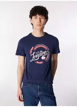 Мужская футболка Crew Neck Navy Blue 232 LCM 242021 ALISTA DARK BLUE Lee Cooper, темно-синий