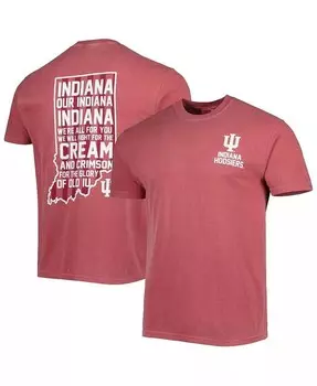 Мужская футболка Crimson Indiana Hoosiers Hyperlocal Image One, красный