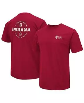 Мужская футболка Crimson Indiana Hoosiers OHT в военном стиле с благодарностью Colosseum, красный