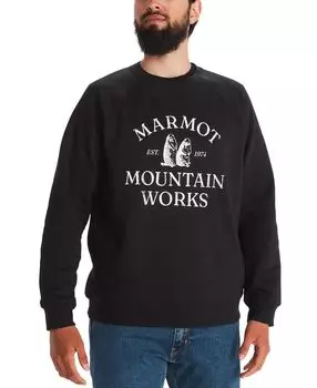 Мужская футболка critter mountain crew swtshrt Marmot, черный