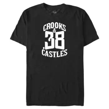 Мужская футболка Crooks and Castle 38 с графическим принтом Licensed Character, черный