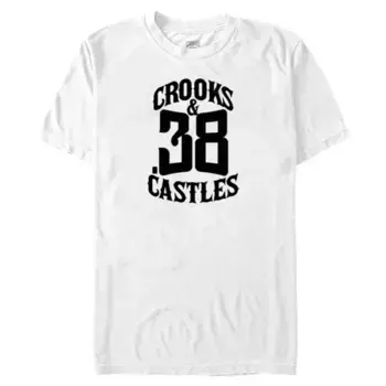 Мужская футболка Crooks and Castle 38 с графическим принтом Licensed Character, белый