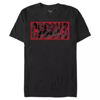 Мужская футболка Crooks and Castle с графикой пантеры в атакующей позе Licensed Character, черный