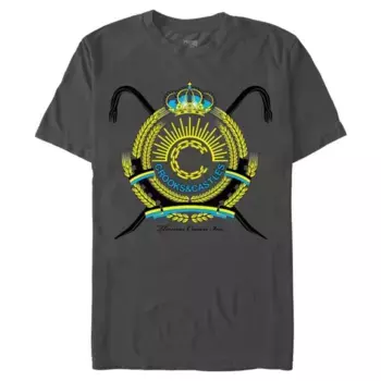 Мужская футболка Crooks and Castle с принтом Thomas Crown Inc Licensed Character, серый