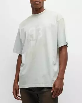 Мужская футболка Crypto средней посадки Balenciaga, цвет 9012 Dirty White