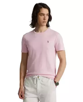 Мужская футболка Custom Slim Fit из мягкого хлопка Polo Ralph Lauren, черный